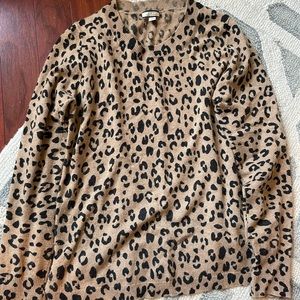 J. Crew CASHMERE print sweater